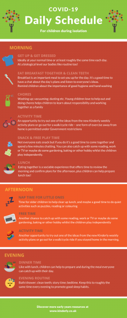 Daily routine schedule for children during COVID-19 – Kinderly