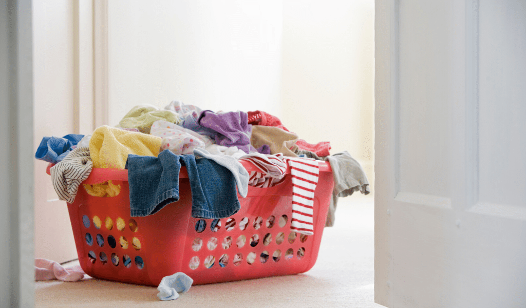 basket full of laundry