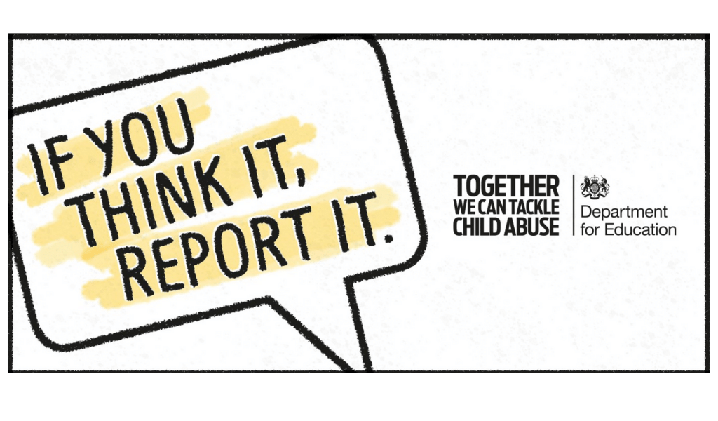 if you think it report it, Gov UK campaign