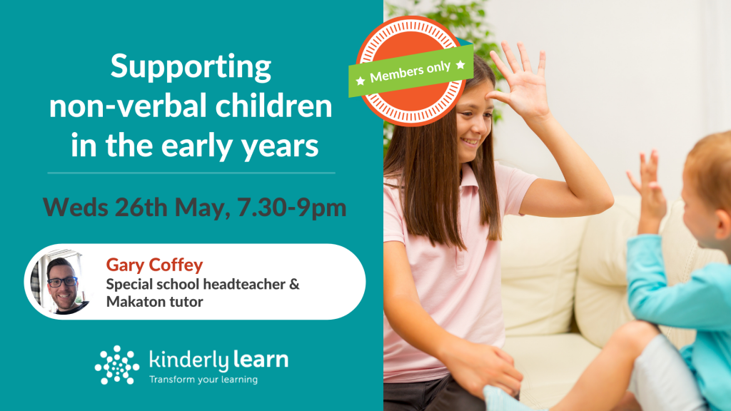 How to support nonverbal children in early years CPD Kinderly