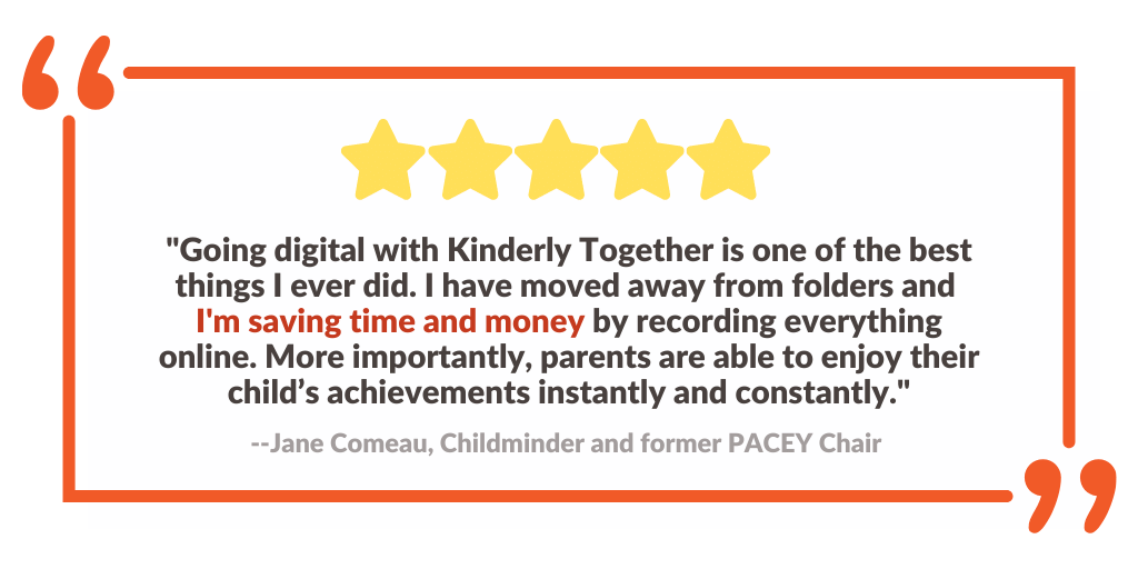 customer testimonial for kinderly together software