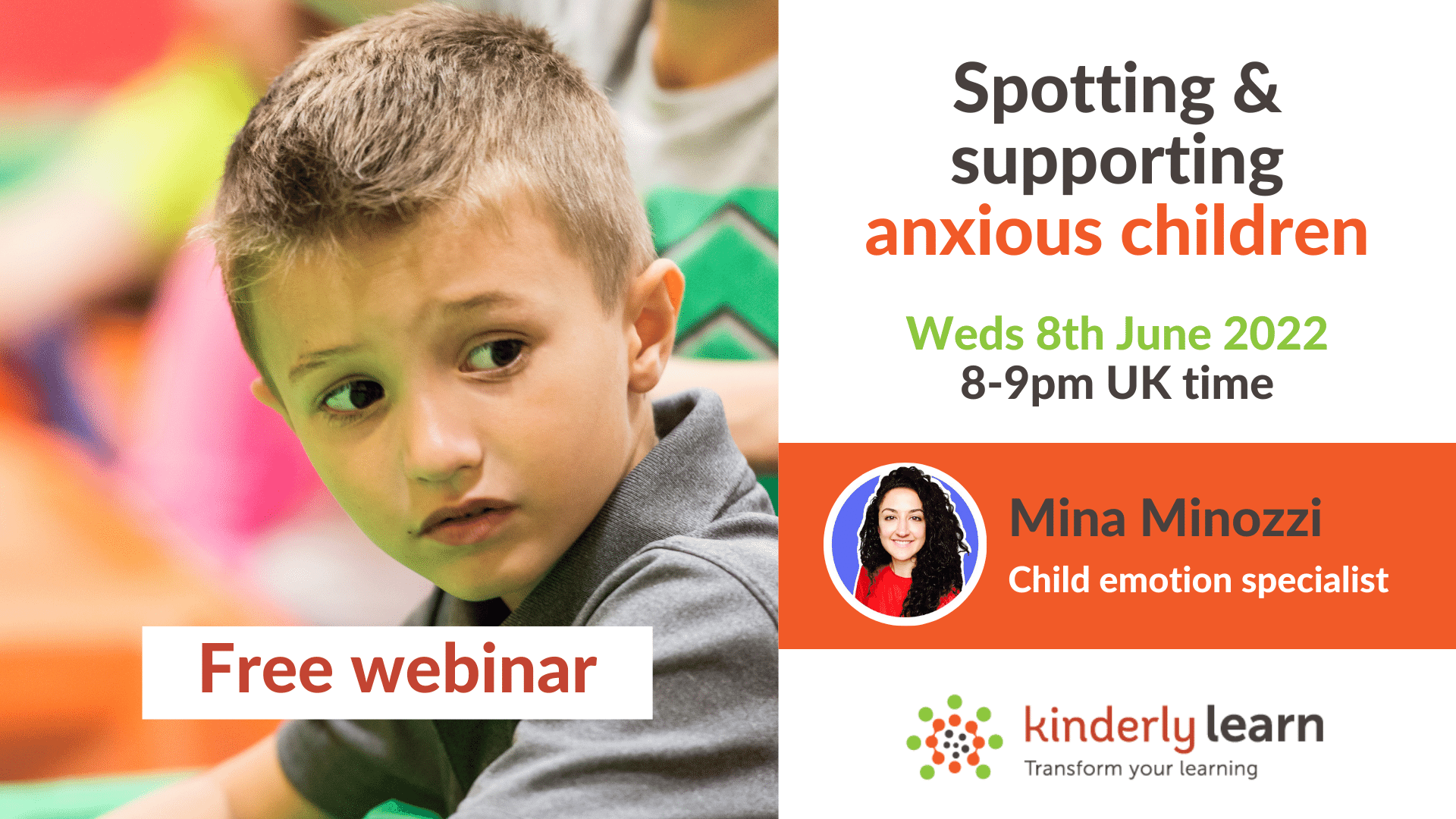 Supporting children with anxiety webinar