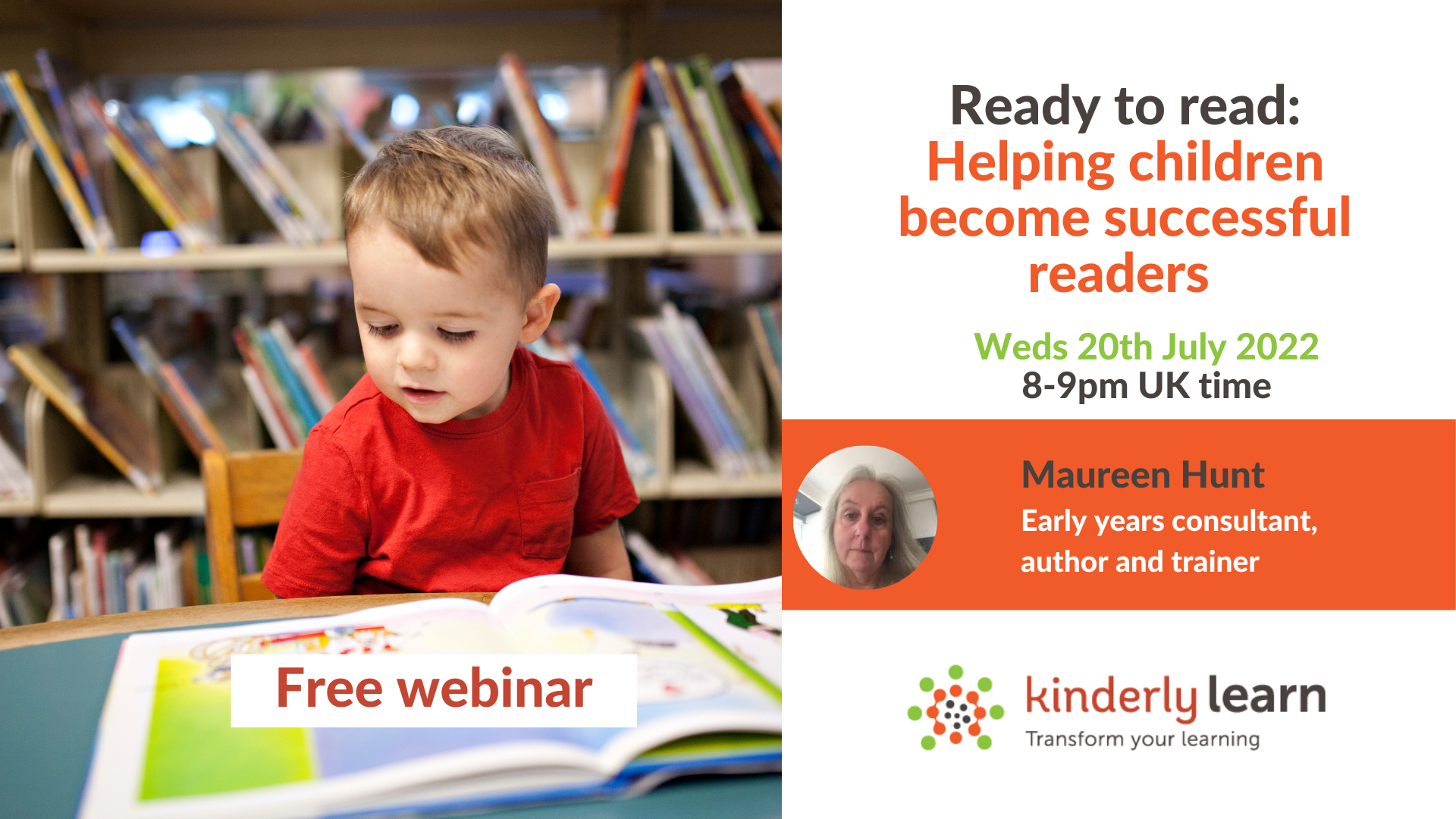 Ready to read early years webinar with Maureen Hunt