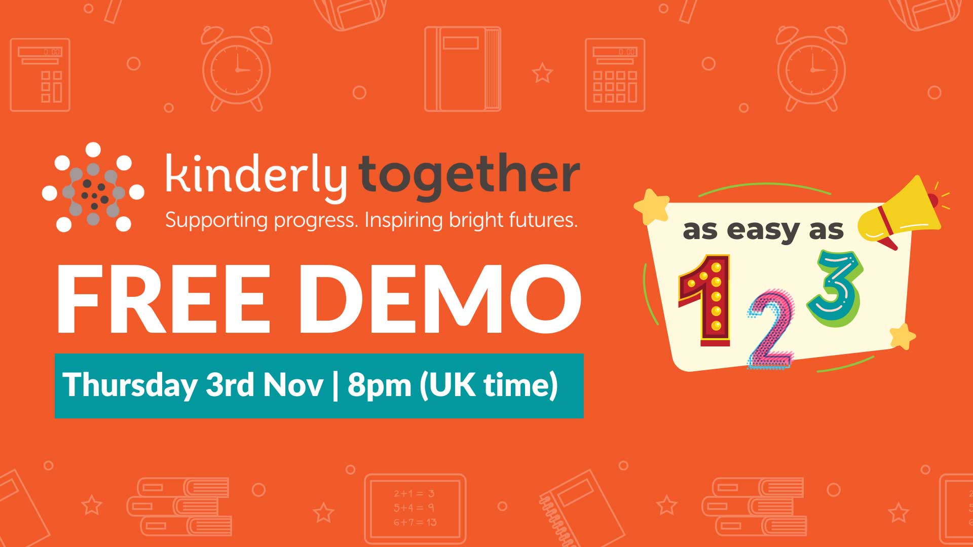 free kinderly software demo details for november