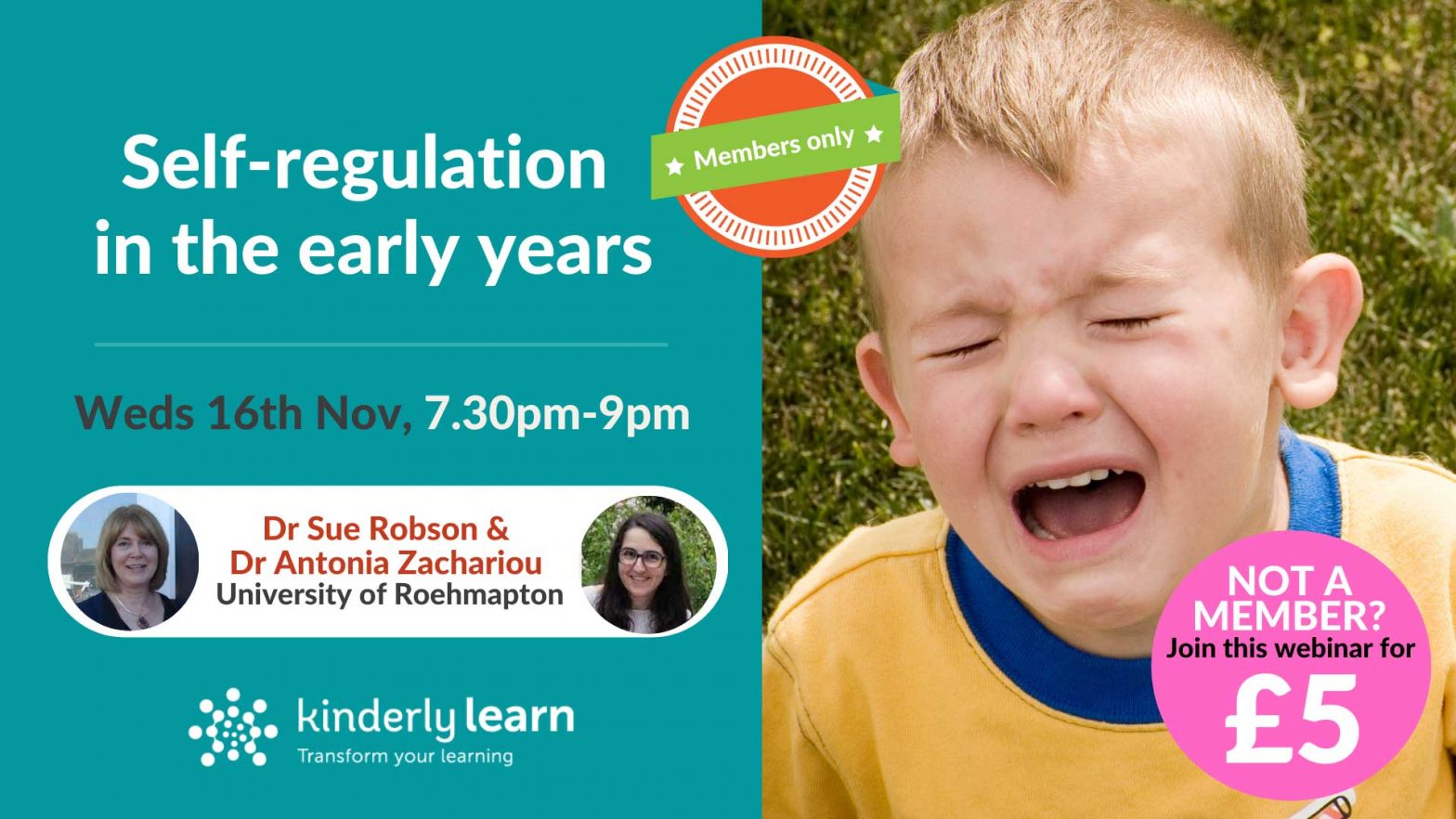 Understanding selfregulation in the early years webinar CPD Kinderly