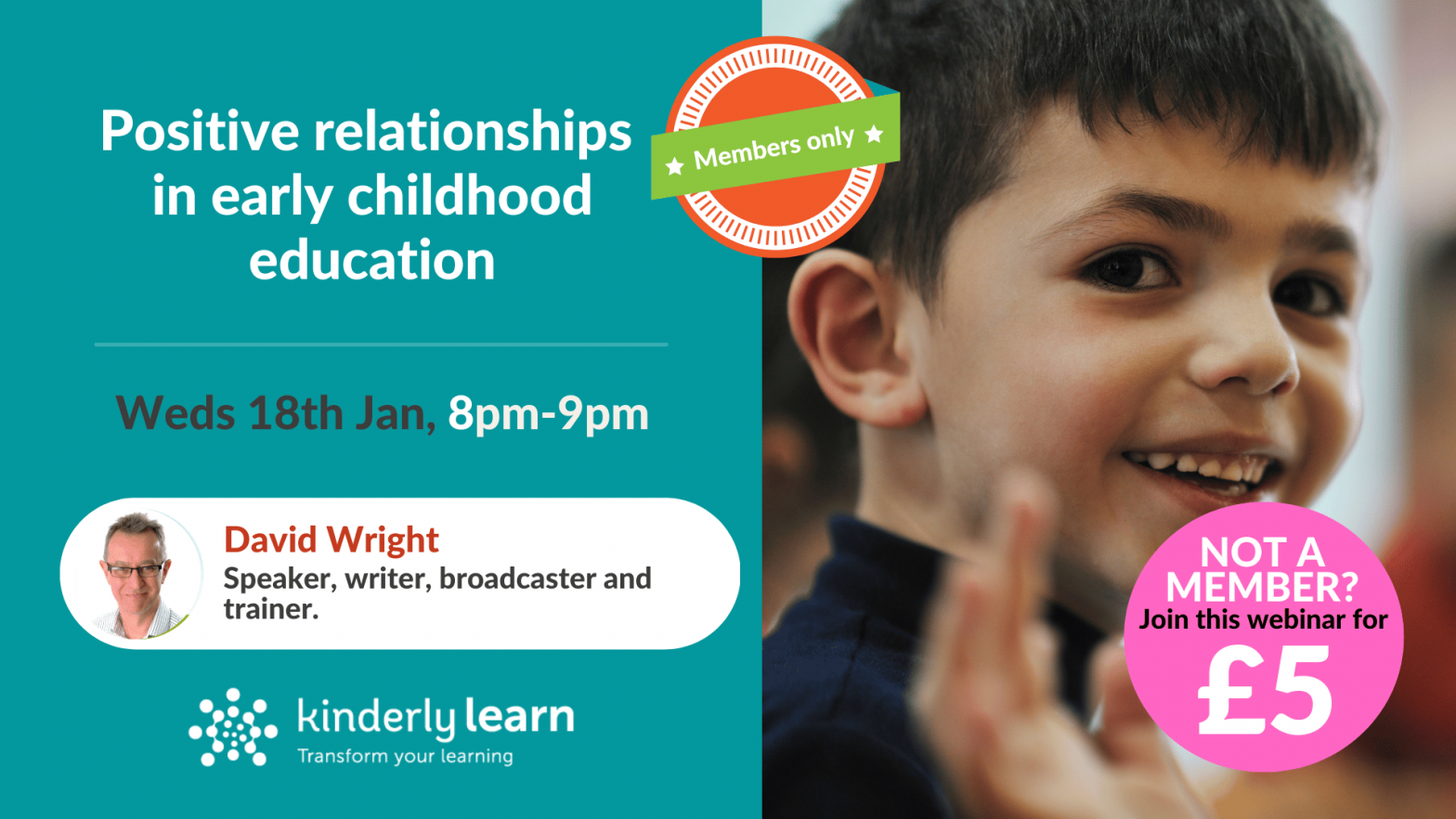 Positive relationships in early childhood CPD webinar Kinderly