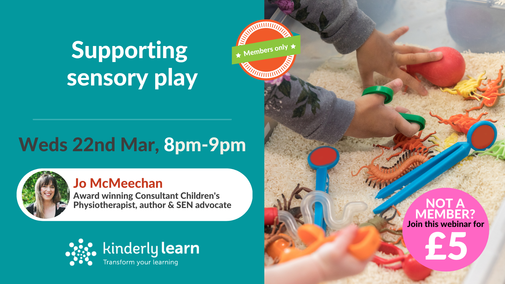 Sensory play webinar advert