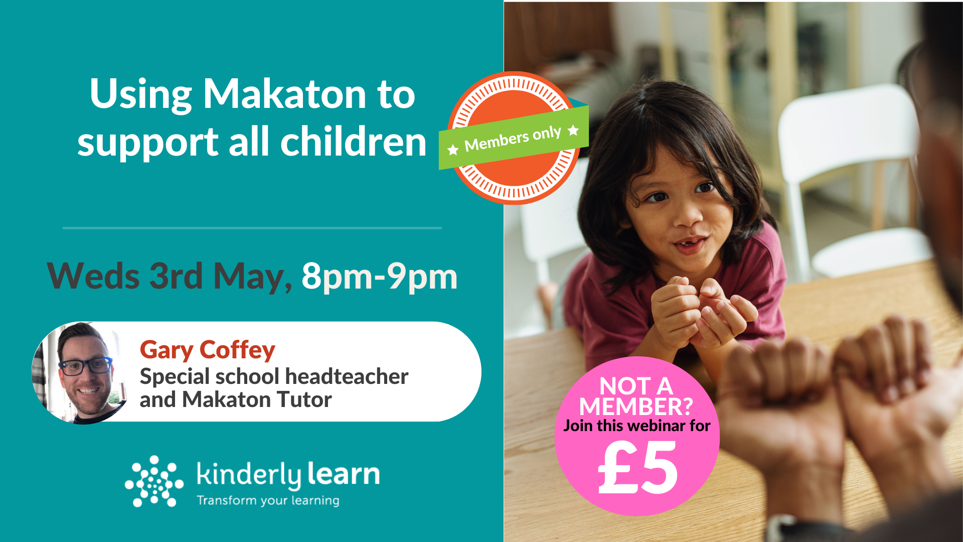 Makaton webinar advert