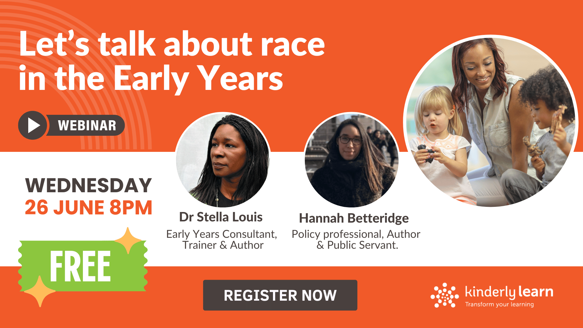 Lets Talk About Race In The Early Years Free Webinar Kinderly