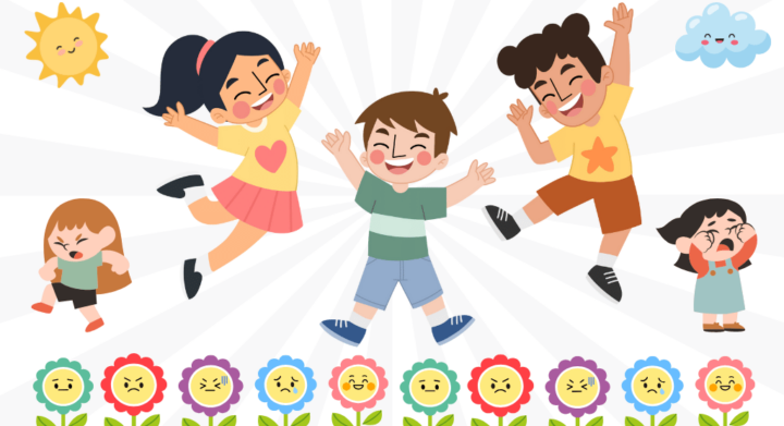 joy and high emotions in children