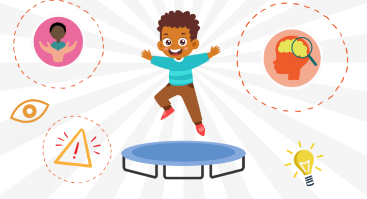 risk benefit blog children jumping on trampolin without help