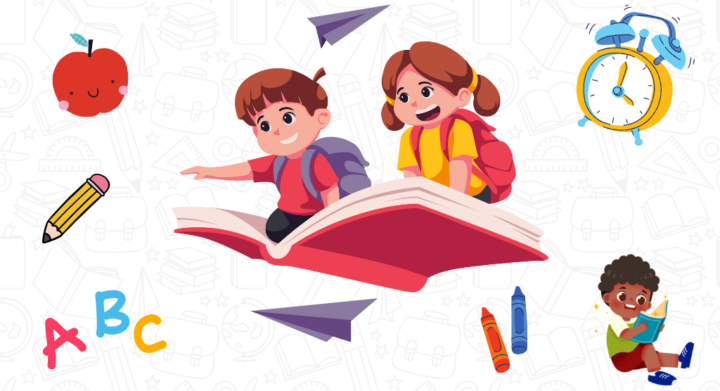 children excited to start school