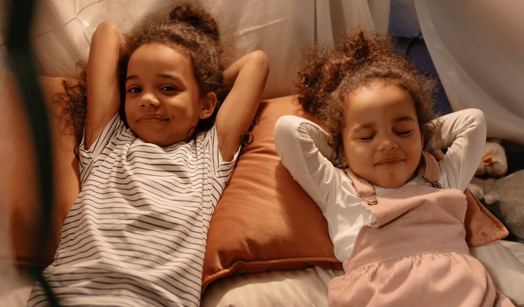 children relaxing