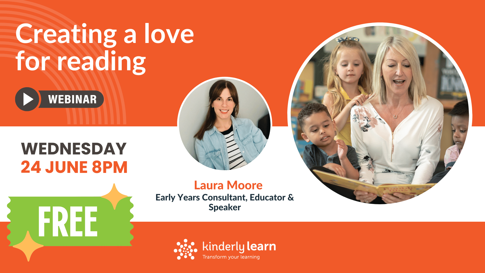 free early years cpd webinar on how to create a love for reading in early years children