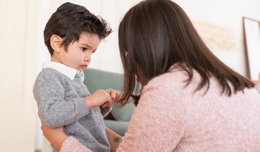 nursery key worker talking to child about death